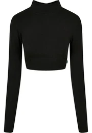 Women's Organic Long Sleeve Turtleneck - Black