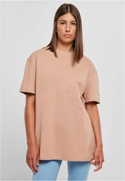 Women's oversized boyfriend t-shirt in amber color