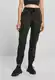 Women's High Waisted Knitted Denim Cargo Pants - Black
