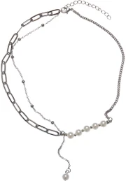 Jupiter Pearl etzkov nhrdelnk - stbrn barvy