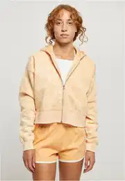 Dmsk krtk oversized runk se zipem a kapuc paleoranov