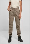 Urban Classics Kapsáče a Dámské cargo kalhoty s vysokým pasem khaki/softtaupe Urban Classics Kapsáče a Dámské cargo kalhoty s vysokým pasem khaki/softtaupe