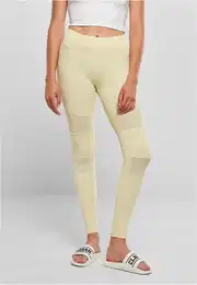 Women's Tech Mesh Leggings - Soft Yellow