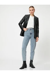 hlae iz jeansa z visokim pasom Crop Leg - Lucy Jean