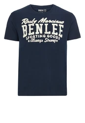 Benlee Rocky Marciano T-Shirt Retro Logo Lonsdale Herren T-Shirt normale Passform Dunkelblau/Blau/Hellblau/Braun