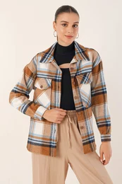 Brodie Quality Women's Oversize Lumberjack Shirt Tan