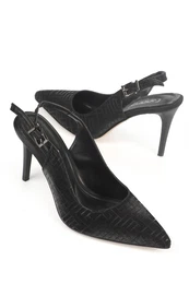 Women's Open Back Medium Heel Shoes