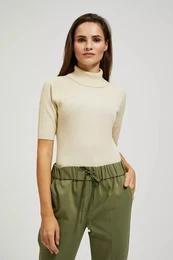 Rolkov svetr zdoben metalickou nit