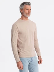OMBRE Longsleeve Herren Basic Khaki/Beige/Braun