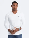 OMBRE Herren Longsleeve Weiß/Creme/Schwarz/Hellblau/Orange