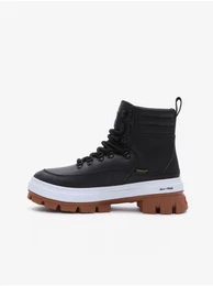 Black Women's Leather Winter Ankle Boots Colfax Elevate - Women