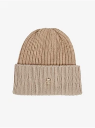 Women's beige hat with wool and cashmere - Women