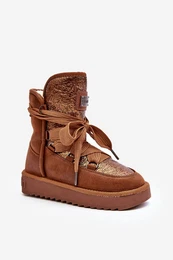Women's Snow Boots with Lacing