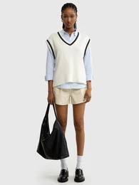 Woman's V-neck_Sweater 160964 Wool-100