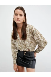 Leopard Print Long Sleeve Shirt