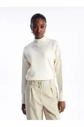 polovin rolk s vlastnm vzorem s dlouhm rukvem oversize dmsk pleten svetr