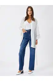 Waist Belted Kimono Loose Fit
