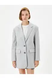 Women's Gray Melange Jacket