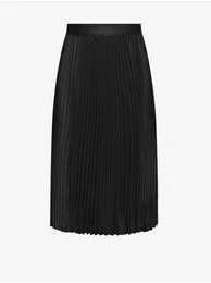 Black Women's Satin Pleated Skirt JDY Sarah - Women's