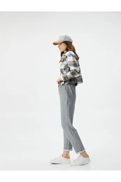 Jogger Pants Elastic Waist Pocket Detailed