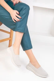 Beige Women's Sneakers 18761