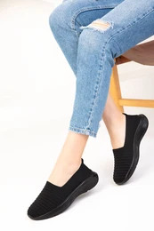 Black-Black Women's Sneakers 18761