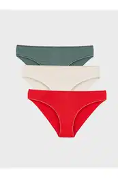 Plain Bikini Panties 3 Pack