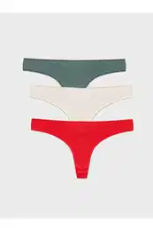 Straight Thong Panties 3-Pack