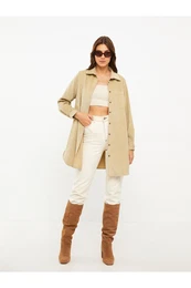 Women's Plain Long Sleeve Velvet Shirt Tunic