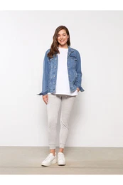 Plain Paneled Tummy Maternity Joggers Sweatpants