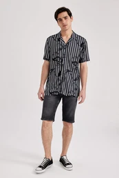 Regular Fit Jean Bermuda