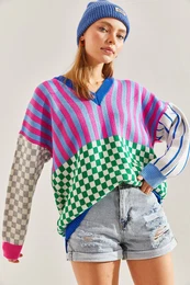 Women's Patterned Knitwear Sweater