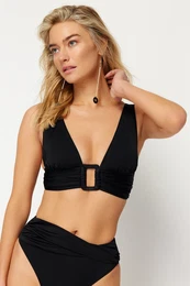 Black Triangle Accessory Bikini Top