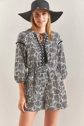 Women's Collar Tied Jumpsuit