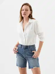 Oxford Shirt with Logo - Women's