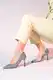 LuviShoes 653 Platinum Silvery Heels Women's Shoes