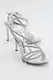 LuviShoes Leedy Silver Women's High Heels