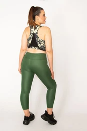 ans Women's Plus Size Green Tulle Detailed Crop Scallops