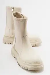ALIAS Women's Beige Scuba Boots