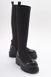 CELINE Women's Black Scuba Thick Soled Boots