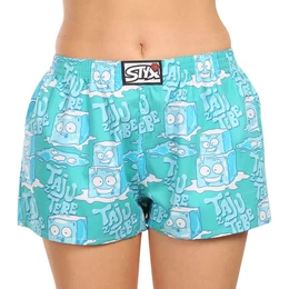 Women's boxer shorts art classic rubber ice cubes