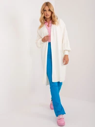 Dmsk ecru pleten cardigan bez zapnn