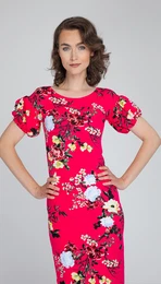 Woman's Dress Rita Pink/Flowers
