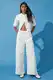 Trendyol White More Sustainable Elastic Waist High Waist Extra Wide Leg Palazzo Jeans