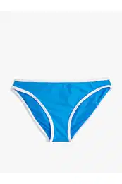 Basic Bikini Bottoms with Pile Detail, Normal Waist.