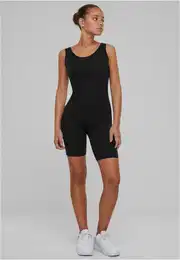 Women's Organic Stretch Jersey Jumpsuit - Black