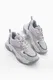 Marjin Women's Sneaker Laced Thick Sole Sports Shoes Tesya Gray