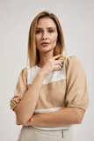 Bež Bluza s Puf Rokavi za dame image