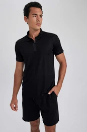 Slim Fit Polo Collar Polo T-Shirt