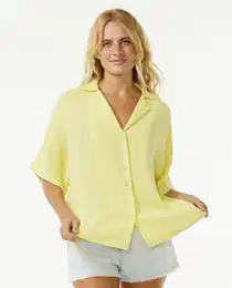 Koile PREMIUM SURF S/S SHIRT Bright Yellow